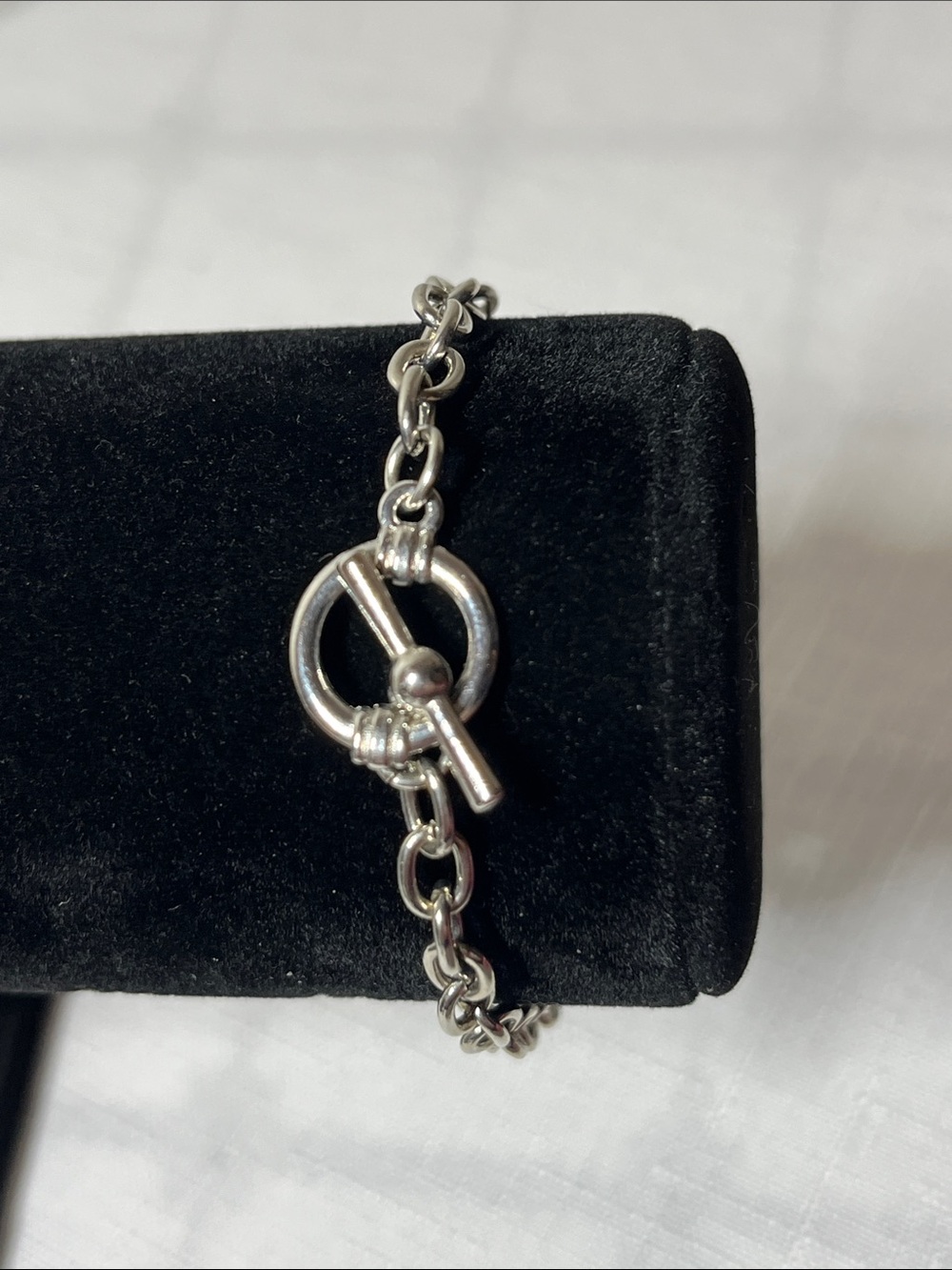 Classic Toggle Chain Bracelet in Silver-tone